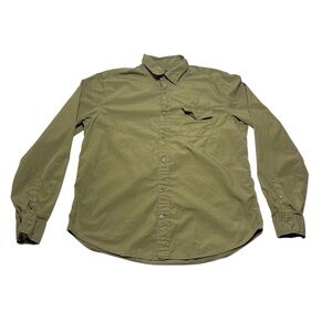 Gap Olive Long Sleeve Button Down Shirt Men’s Size Large 100% Cotton